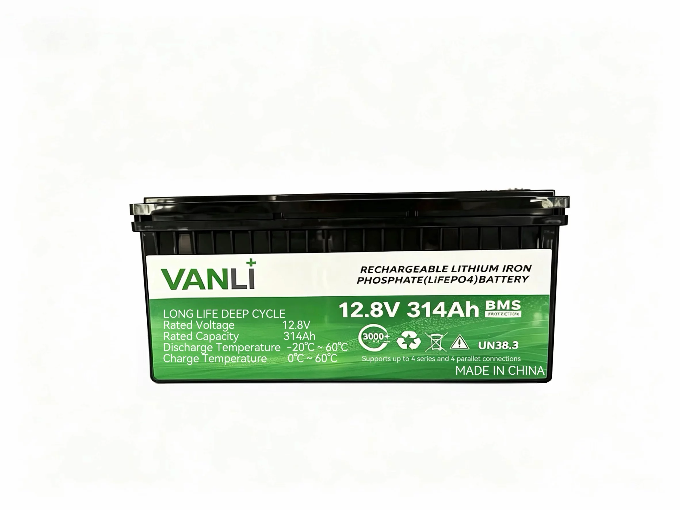 Batería de fosfato de hierro y litio Vanli-12.8V314 12.8V314Ah
